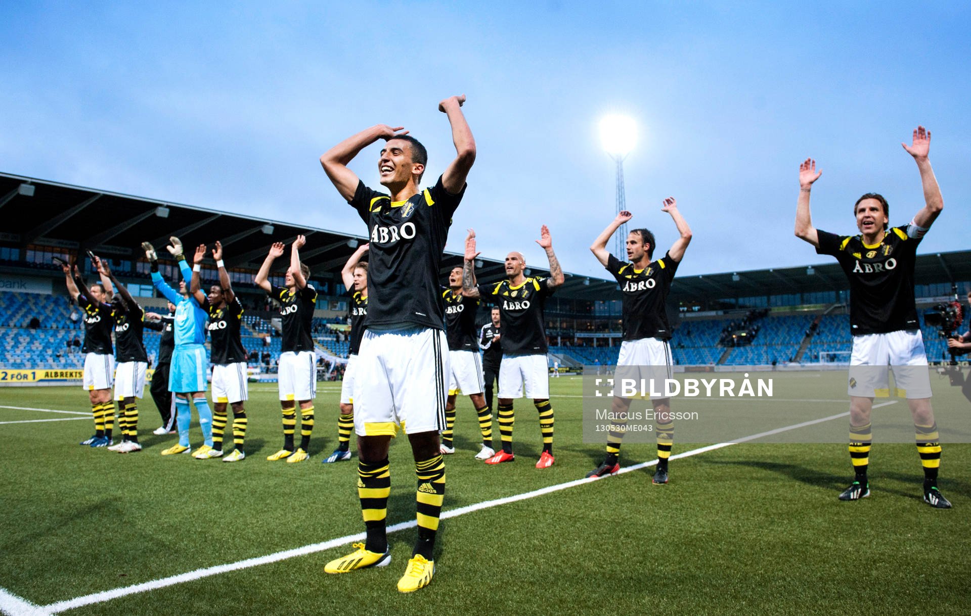 Nabil Bahoui, AIK firar med fansen