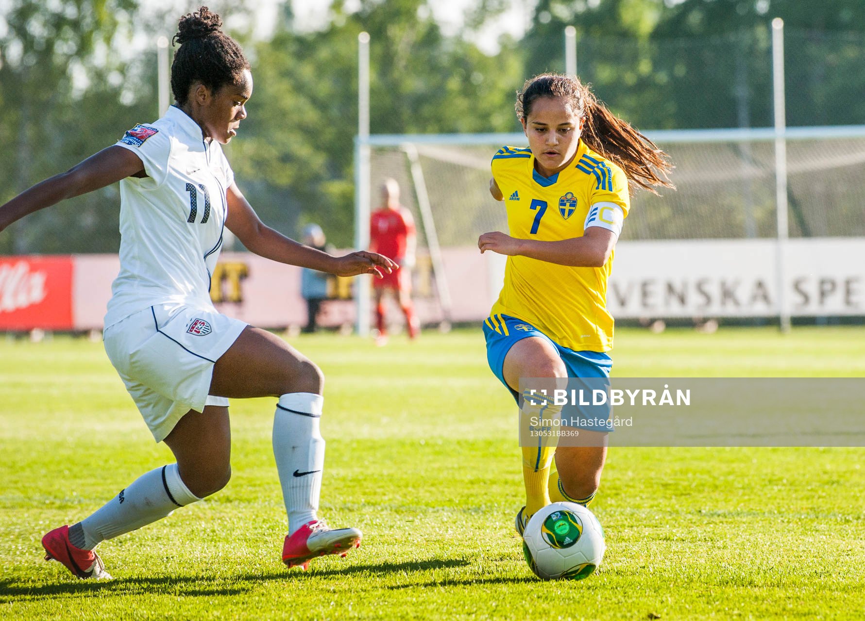 Kayla Mills, USA, och Malin Diaz Pettersson, Sverige
