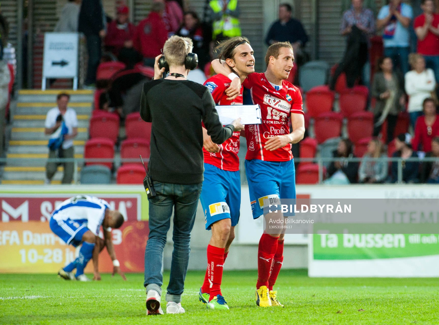 Vlado Zlojutro och Kenny Pavey, Öster, jubel, Göteborgs