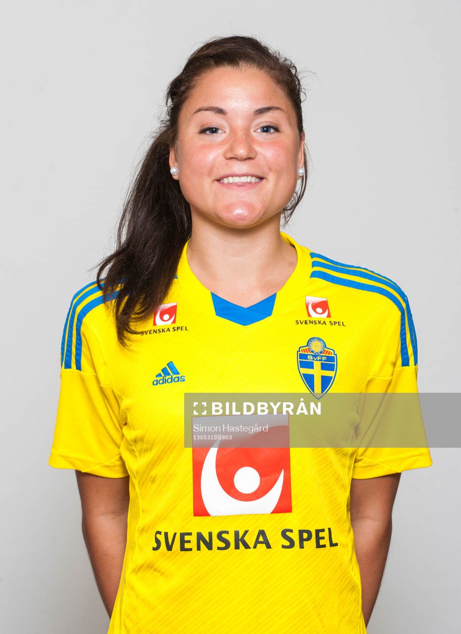 Fotboll, Sverige, porträtt, U23/90: Kristin Carlsson, Sverige.