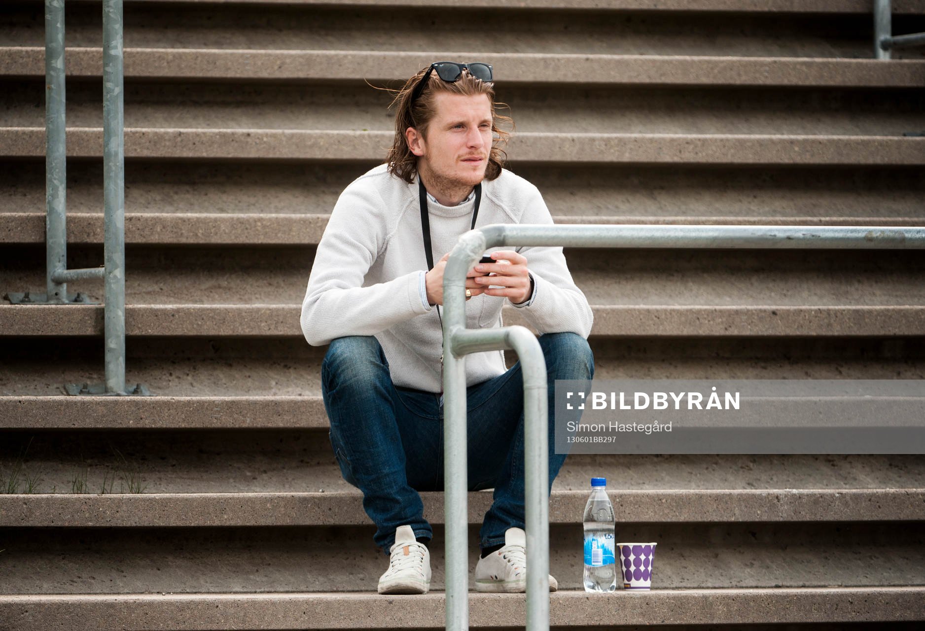 Erik Friberg, Malmö FF, såg matchen från läktaren