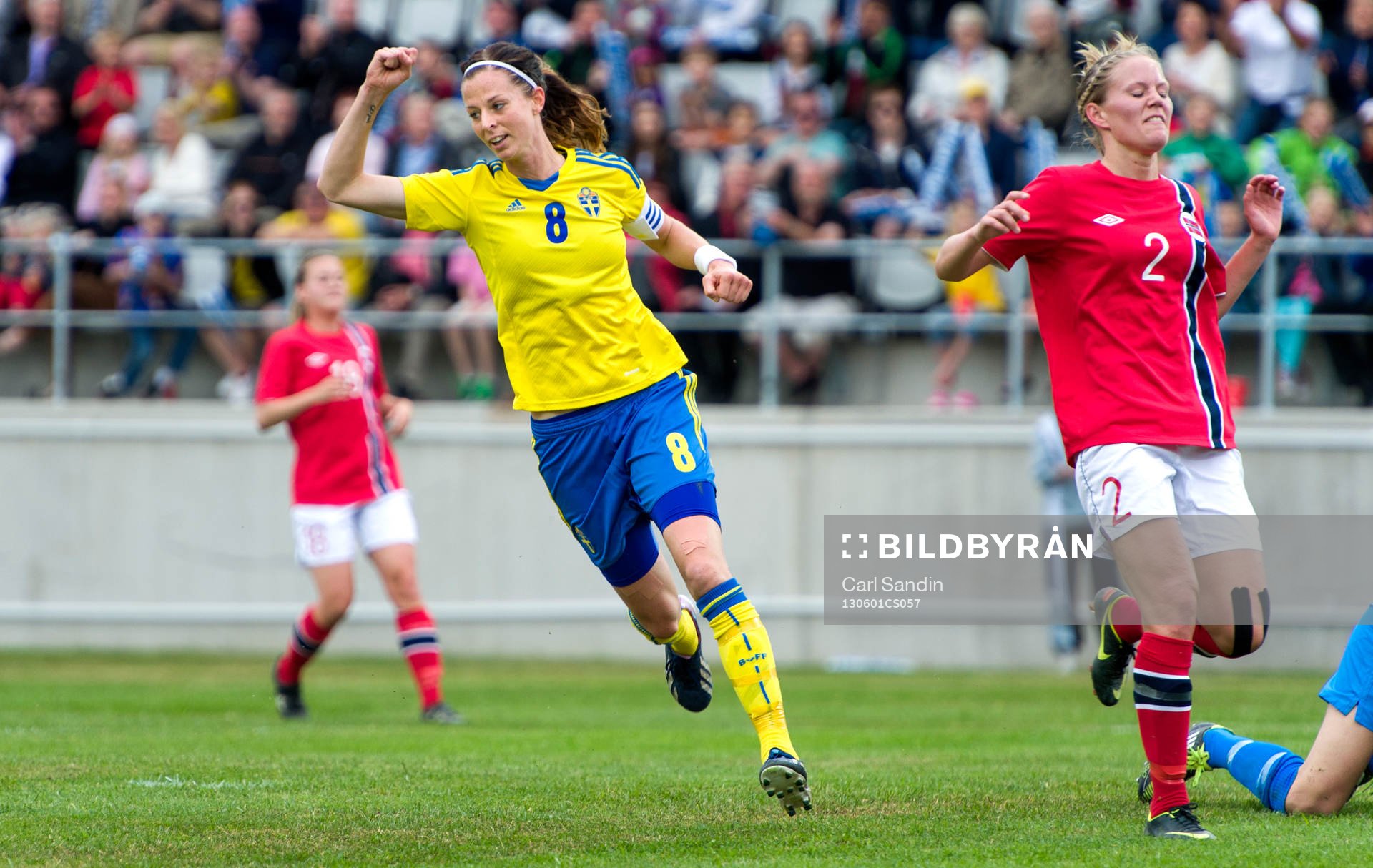 Lotta Schelin, Sverige, jublar