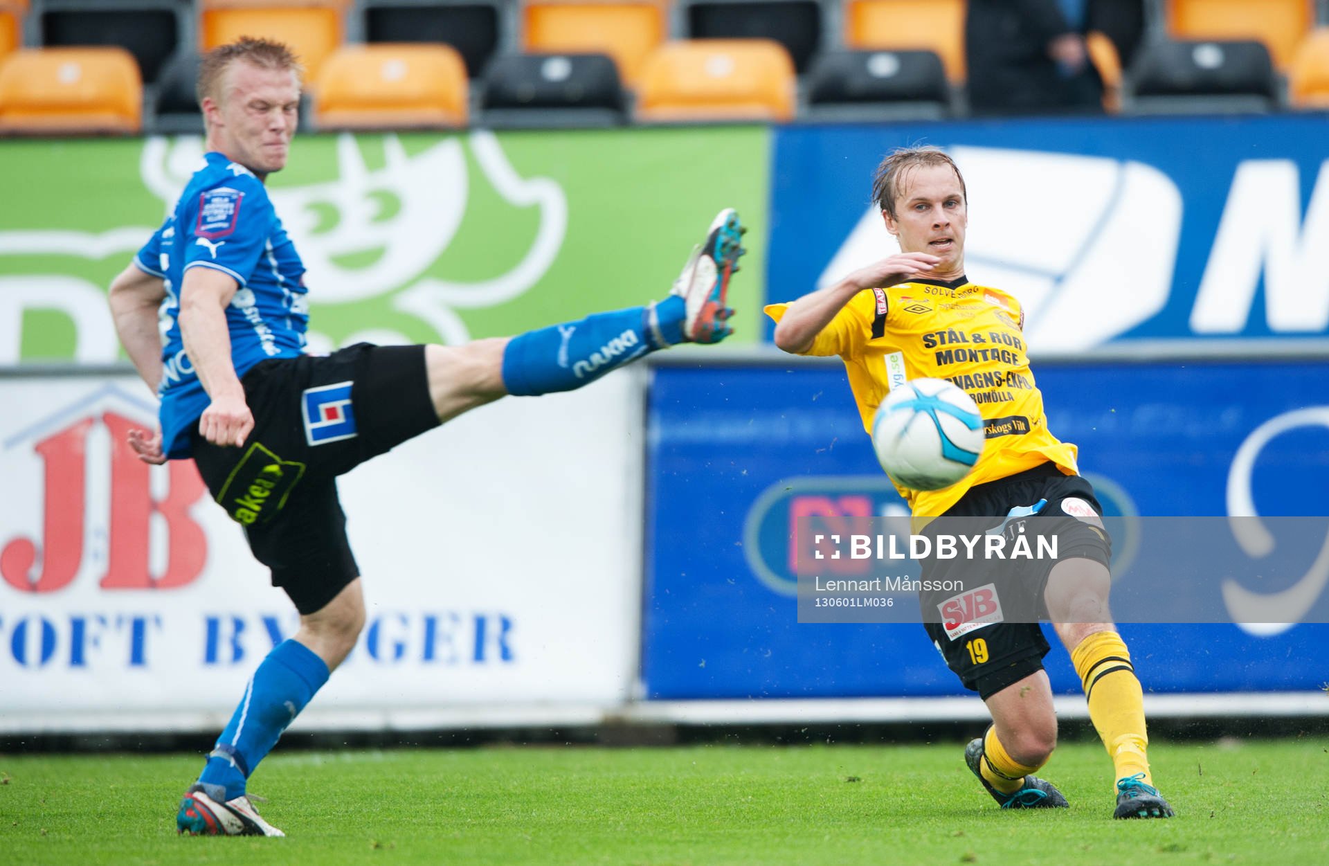 Andreas Landgren, Halmstad och Craig Henderson, Mjällby