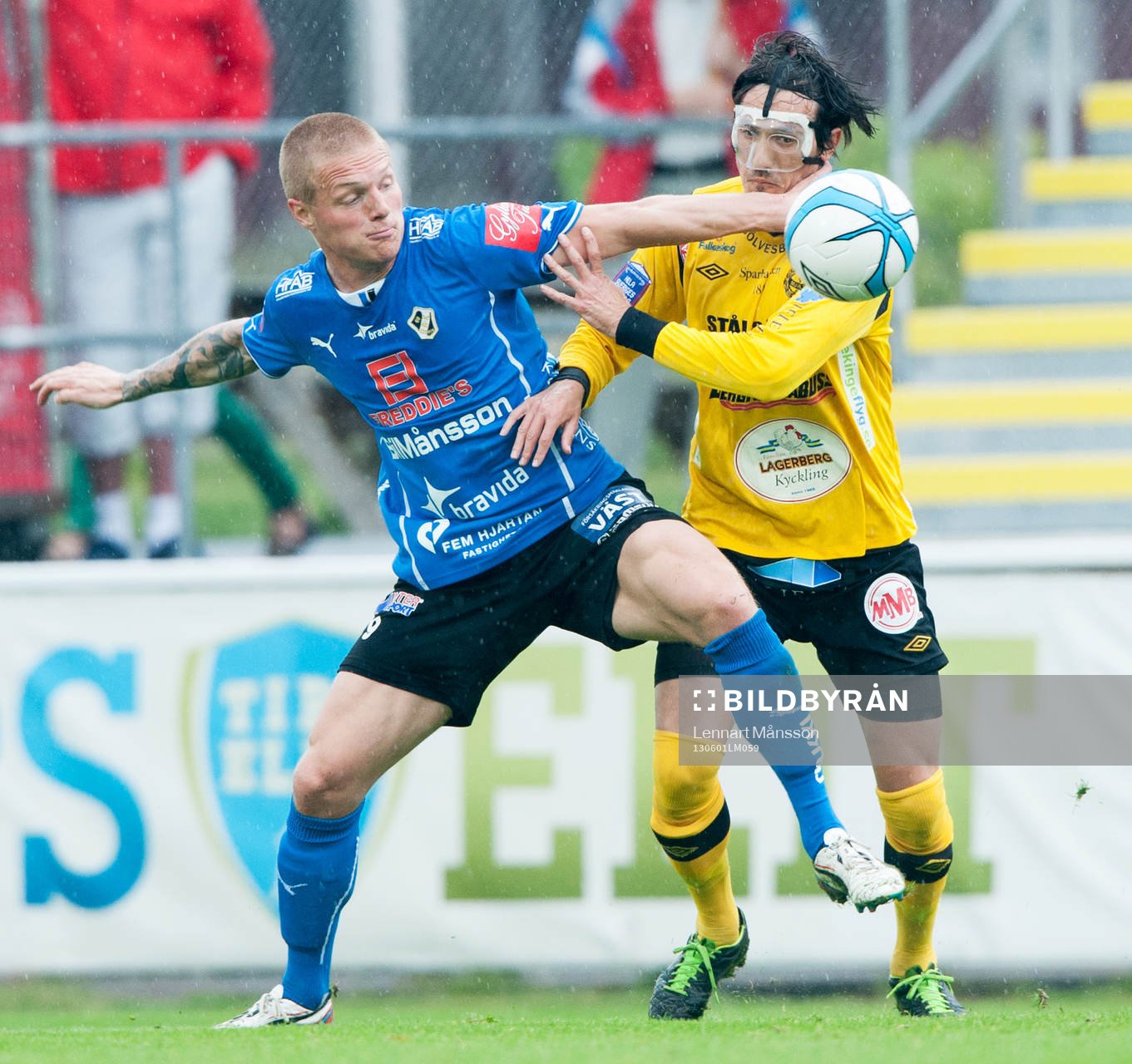 Gudjon Baldvinsson, Halmstad och Daniel Ivanovski, Mjällby