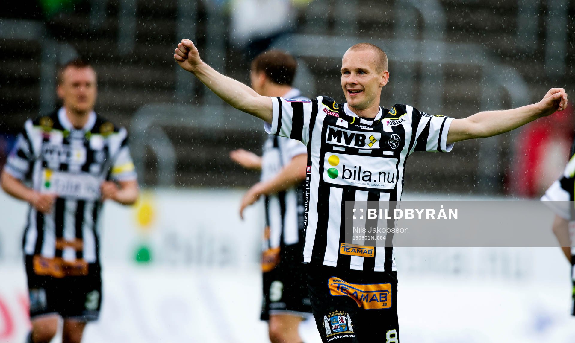 Fredrik Svanbäck, Landskrona BOIS, jublar
