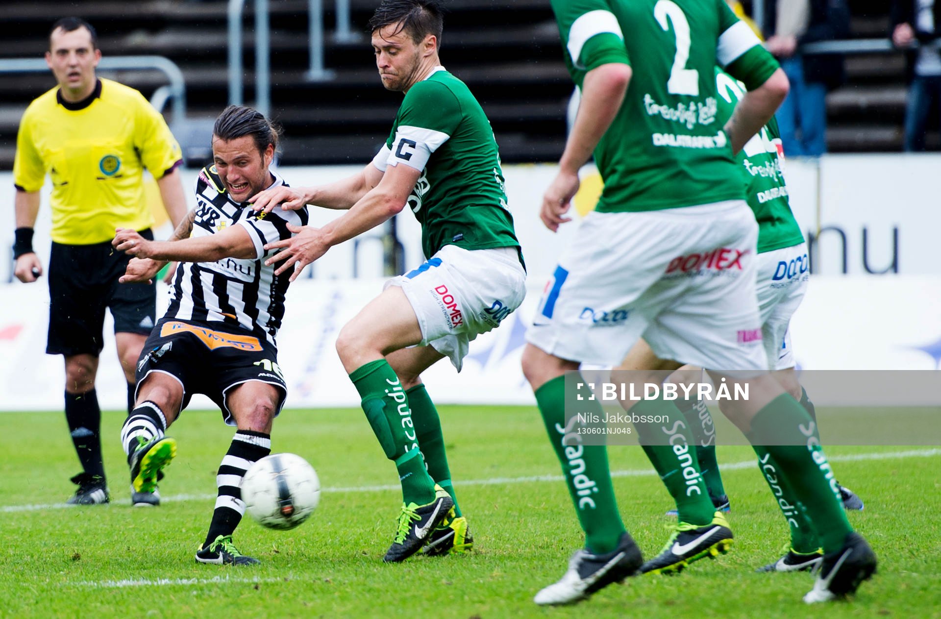 Patrik Åström, Landskrona BOIS, skjuter in 4-1