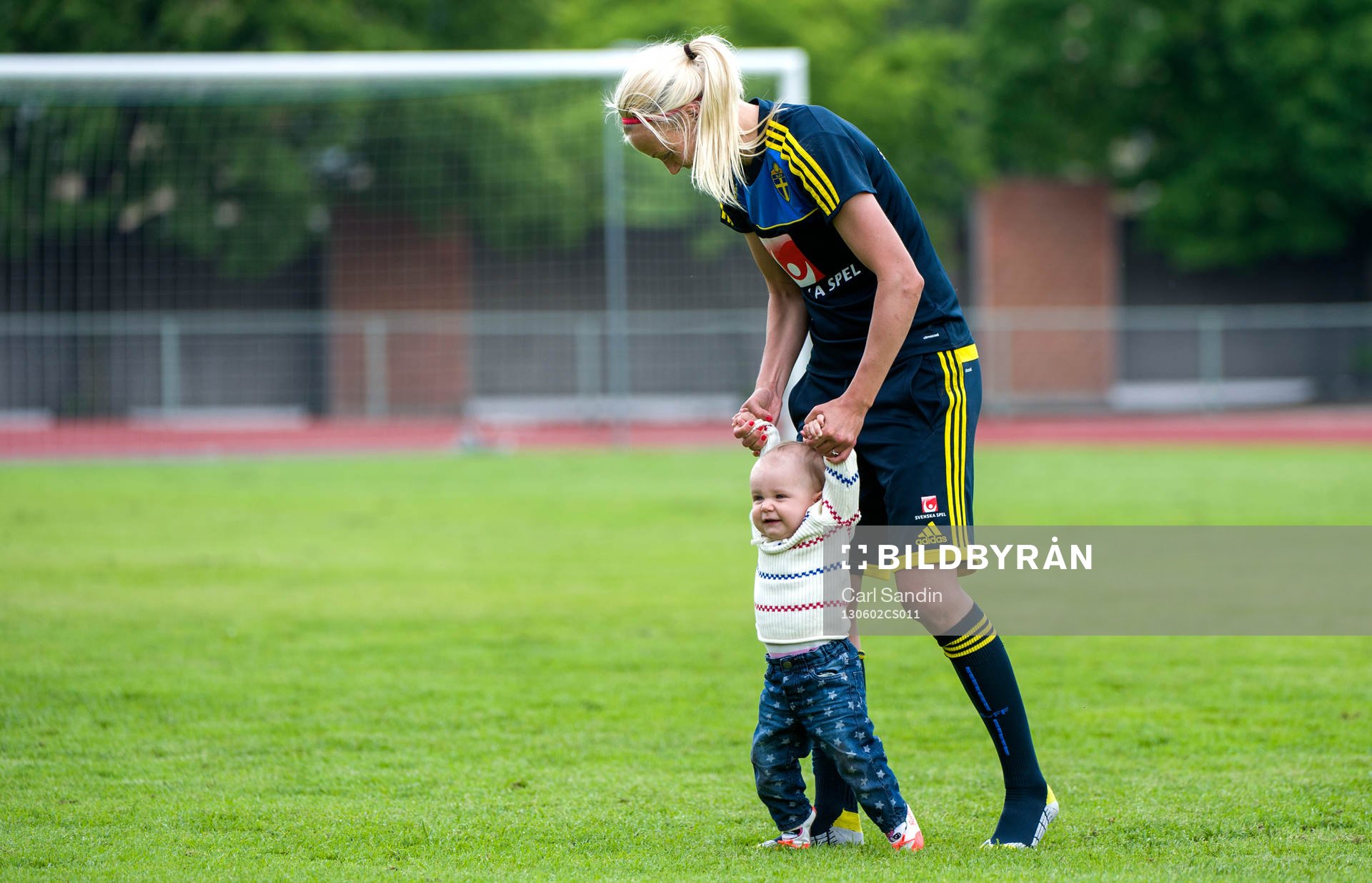 Josefine Öqvist, Sverige, med dottern Stella