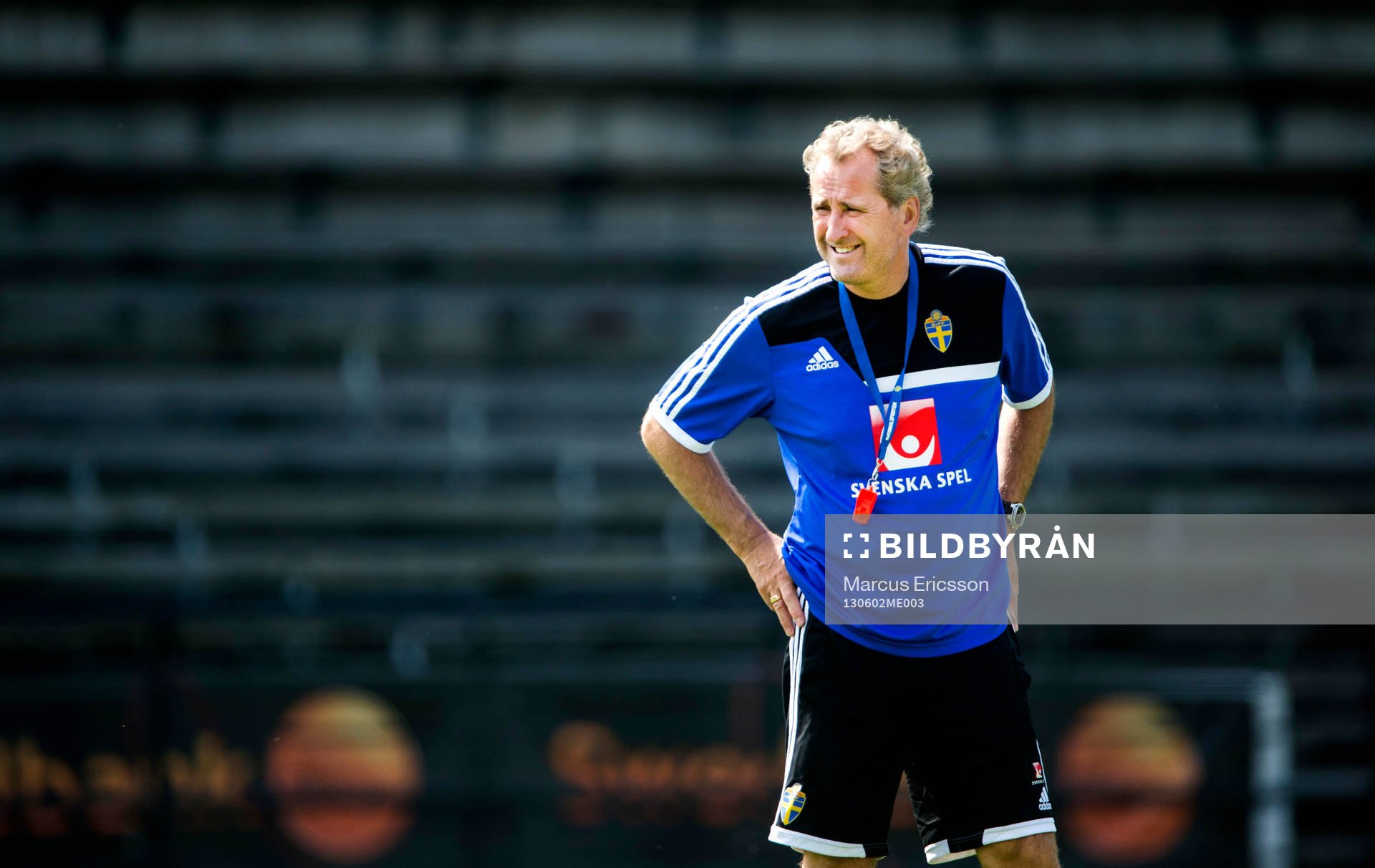 Träning på Söderstadion i Stockholm. Erik Hamrén