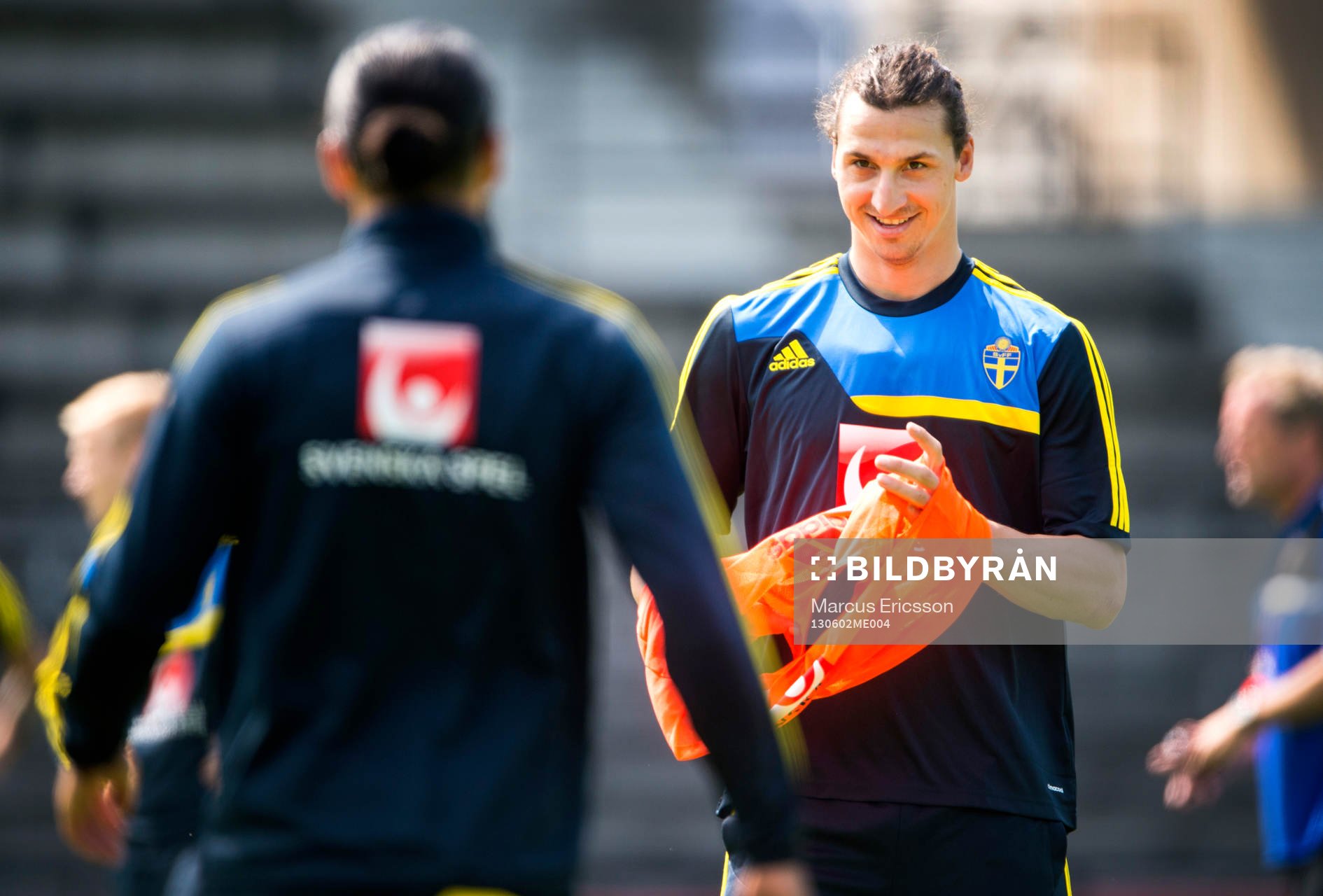Träning på Söderstadion i Stockholm. Zlatan Ibrahimovic