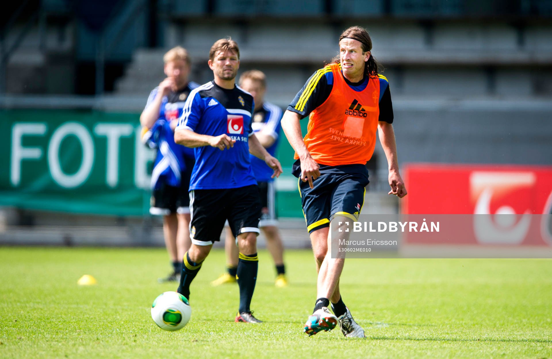 Träning på Söderstadion i Stockholm. Jonas Olsson