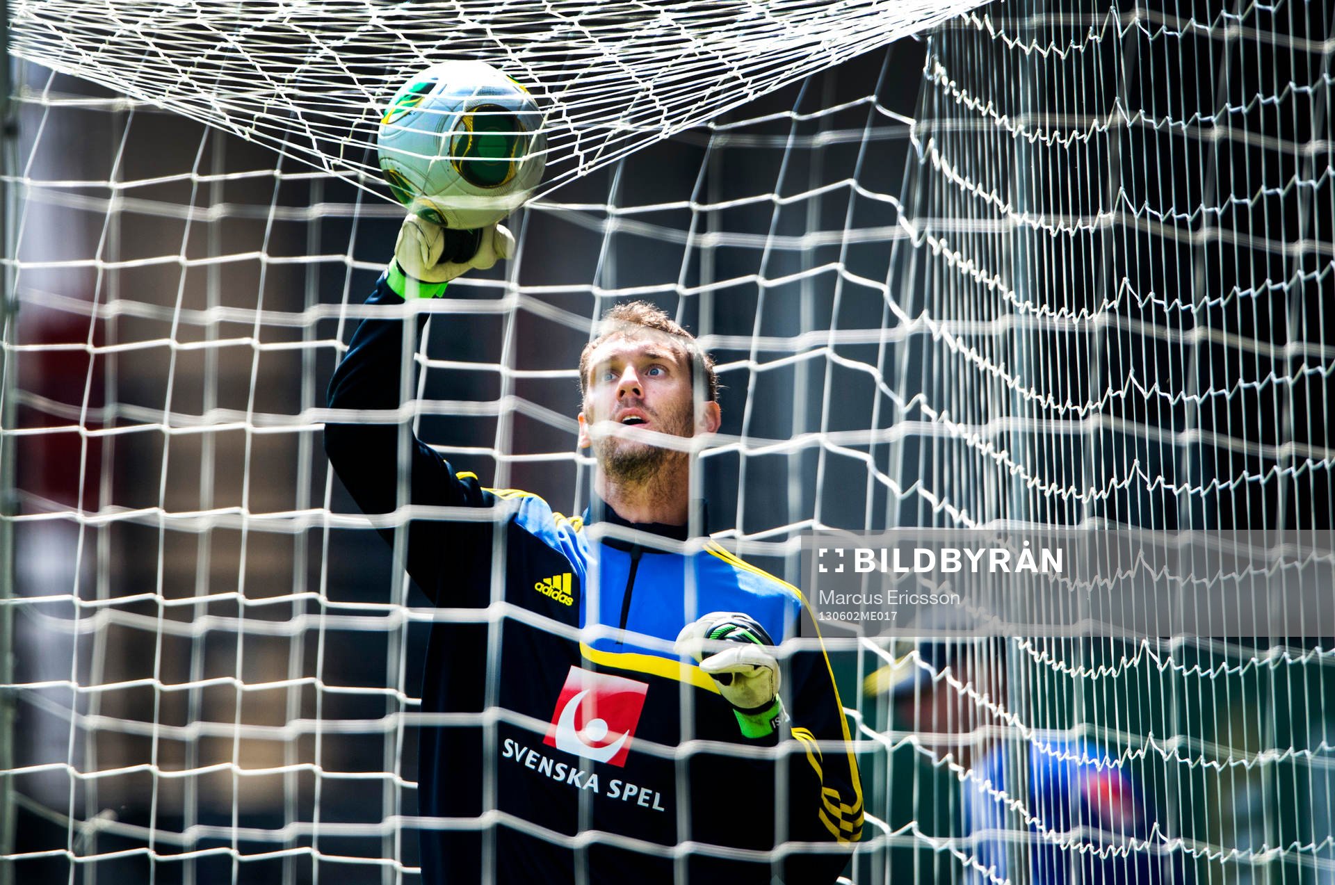Träning på Söderstadion i Stockholm. Andreas Isaksson,