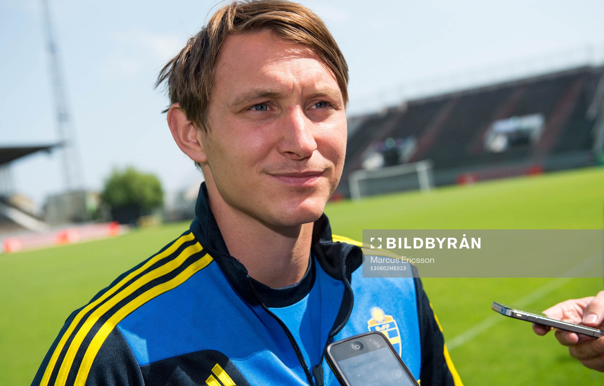 Träning på Söderstadion i Stockholm. Kim Källström
