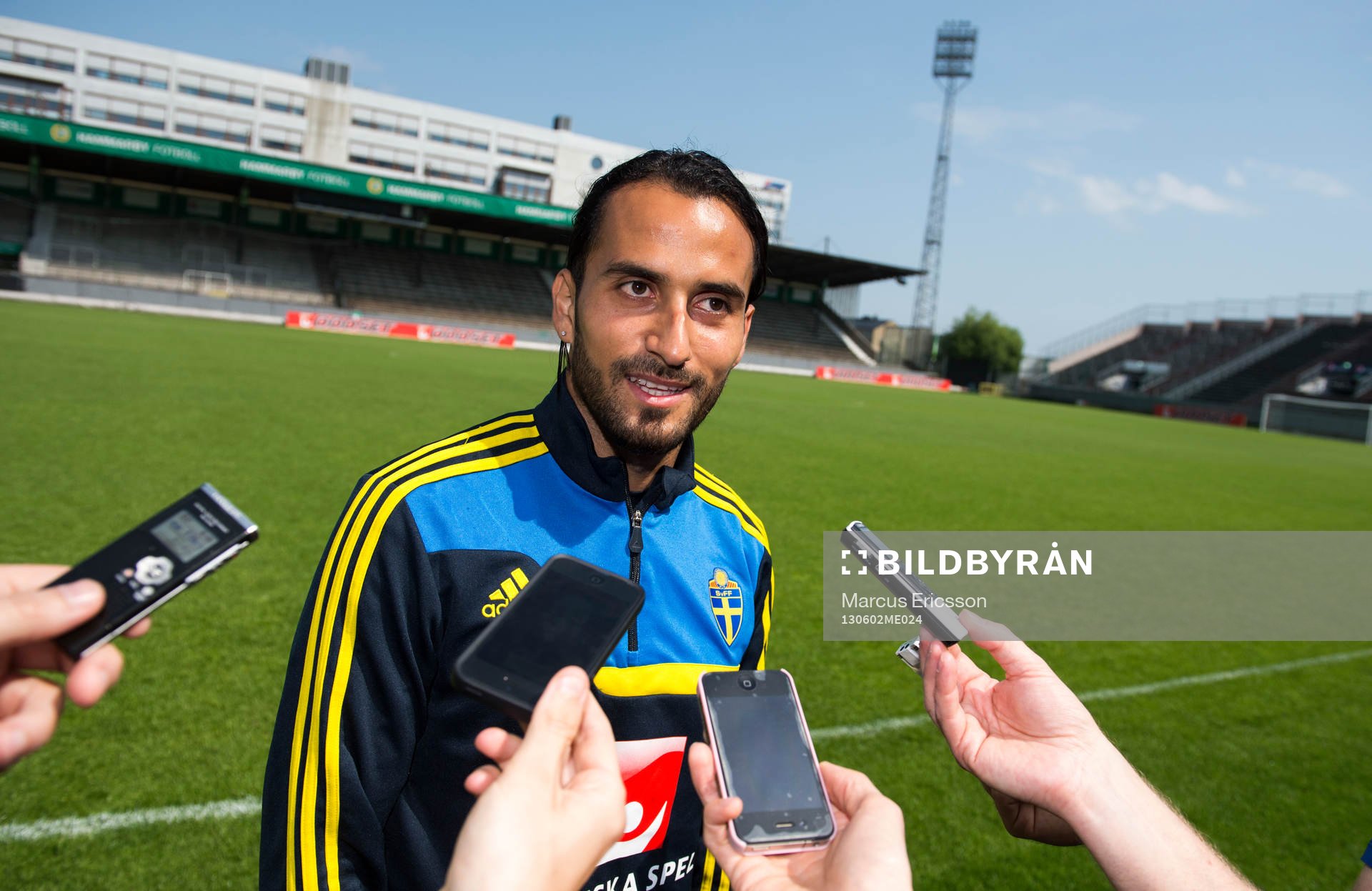 Träning på Söderstadion i Stockholm. Erkan Zengin