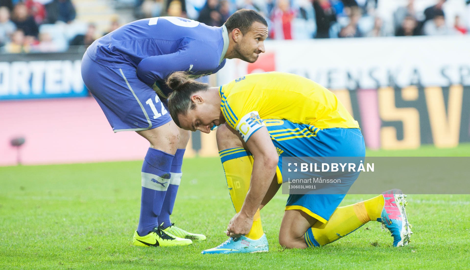 Zlatan Ibrahimovic, Sverige, mot Tome Pachovski, målvakt,