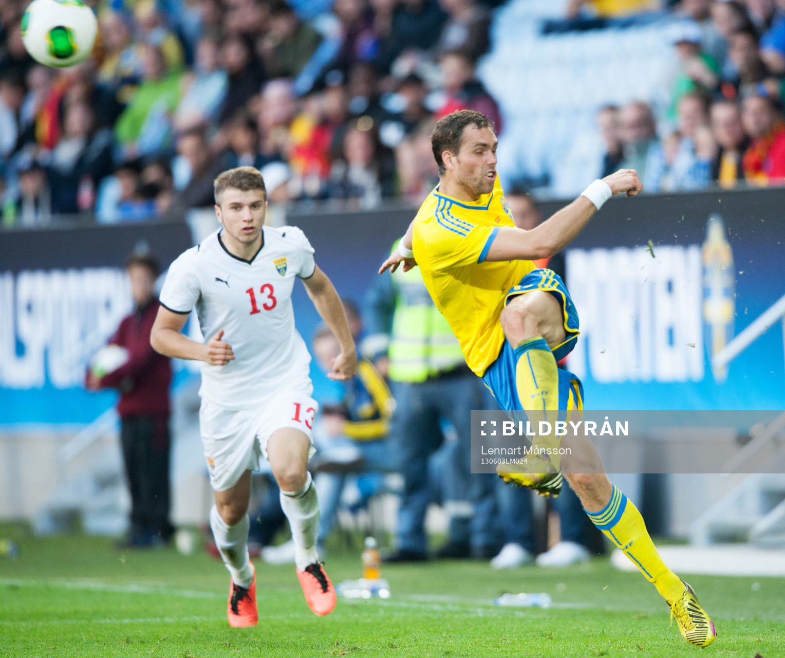 Johan Elmander, Sverige, och Stefan Ristovski, Makedonien
