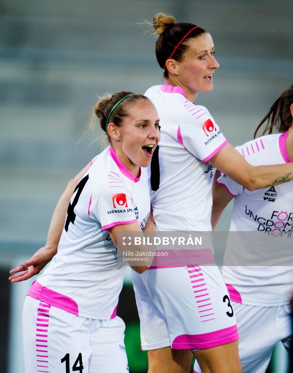 Manon Melis, Anja Mittag, LdB FC Malmö, jublar