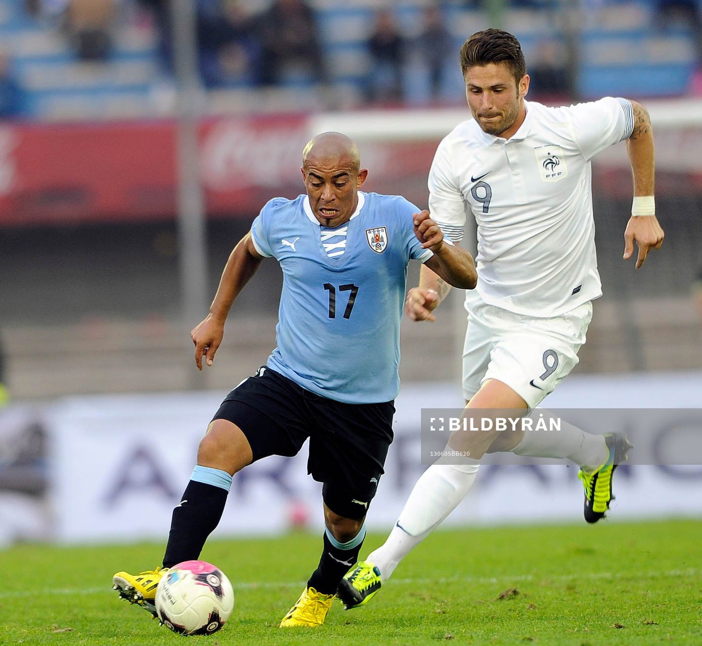 Egidio Arevalo / Olivier GIROUD - 05.06.2013 - Uruguay /