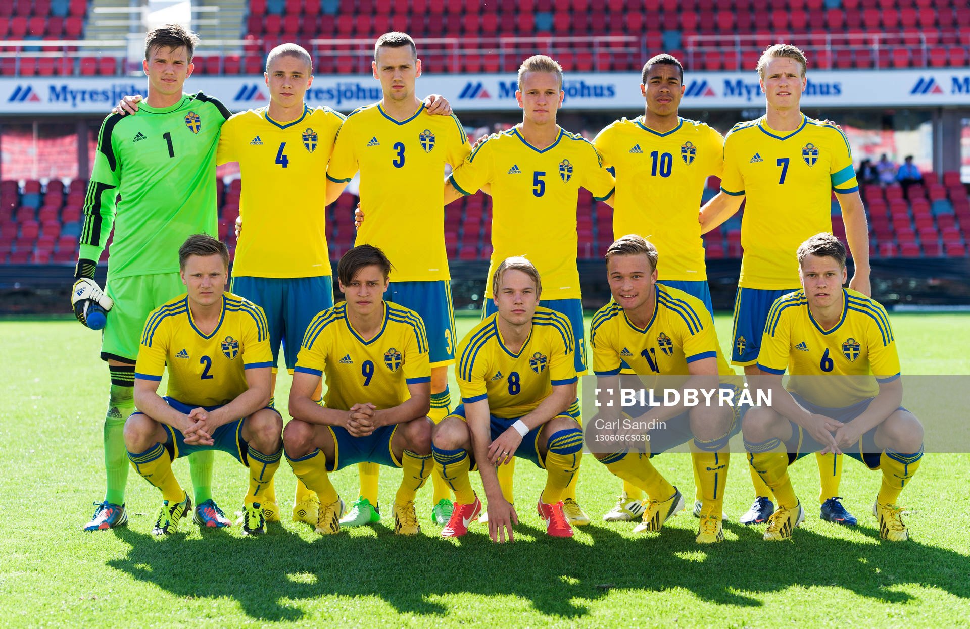 Bakre raden fr.v. August Strömberg, målvakt, Sebastian