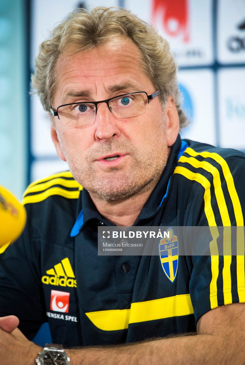 Presskonferens med Erik Hamrén, förbundskapten