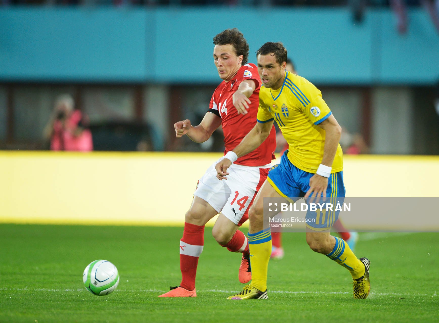Johan Elmander, Sverige och Julian Baumgartlinger,