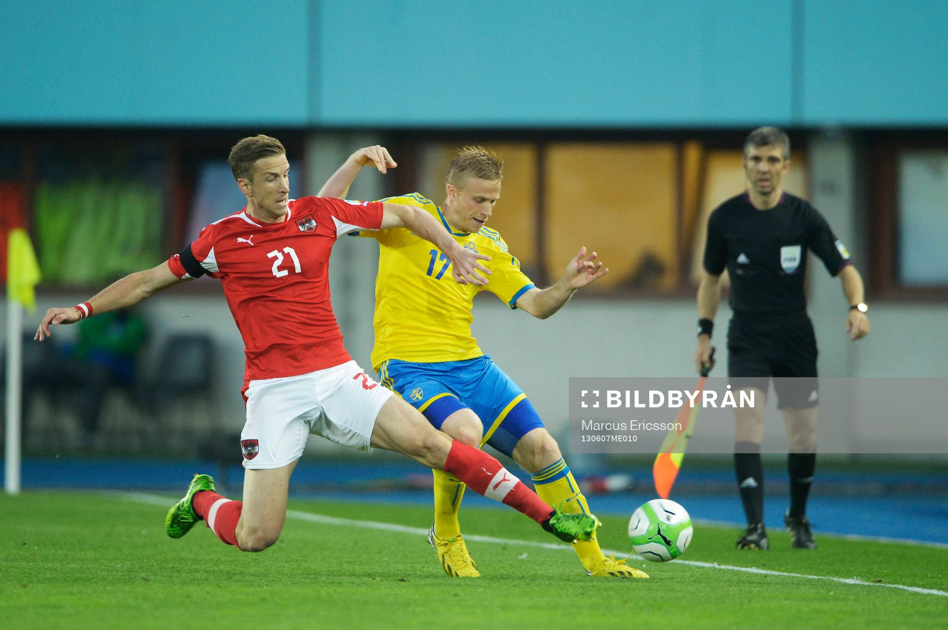 Oscar Wendt, Sverige och Marc Janko, Österrike