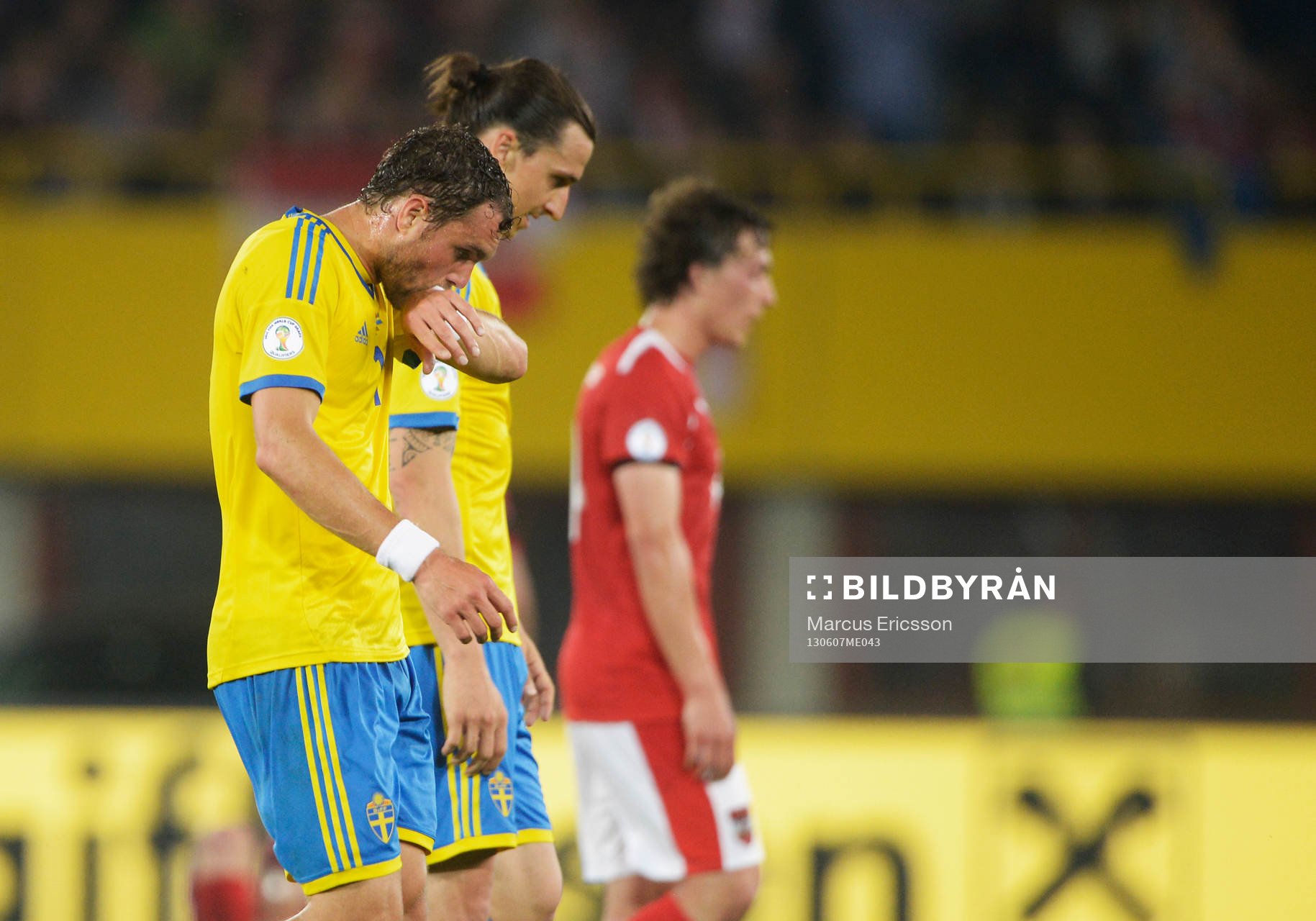 Zlatan Ibrahimovic och Johan Elmander, Sverige