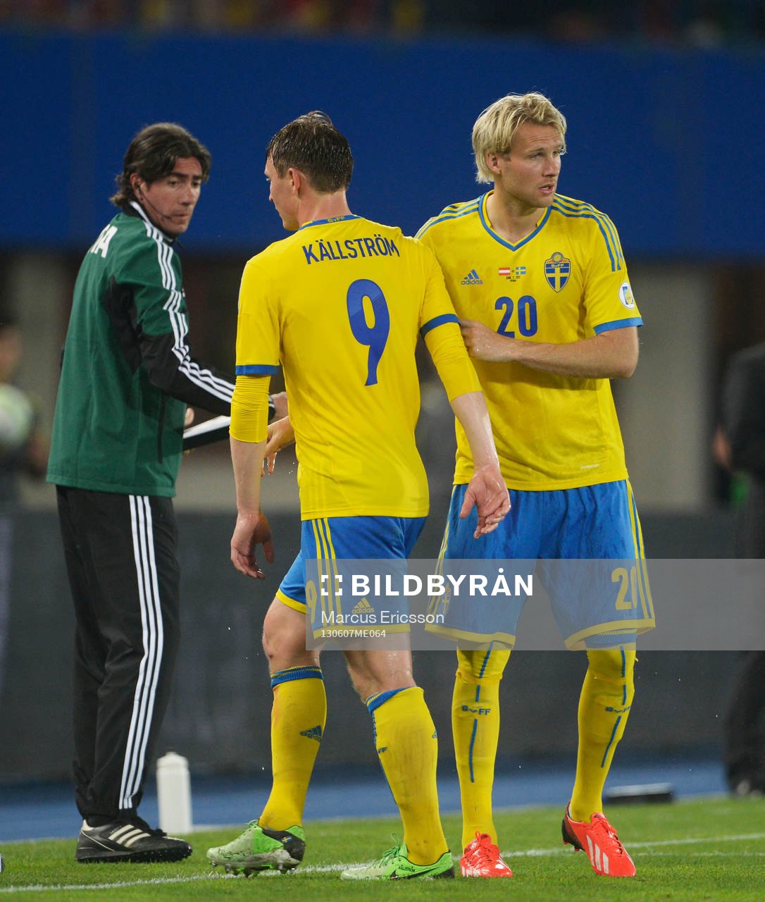 Kim Källström ut och Ola Toivonen, Sverige in