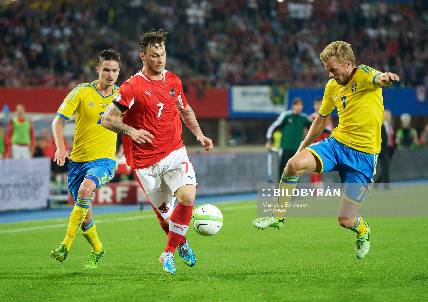 Mikael Lustig och Sebastian Larsson, Sverige och Marko