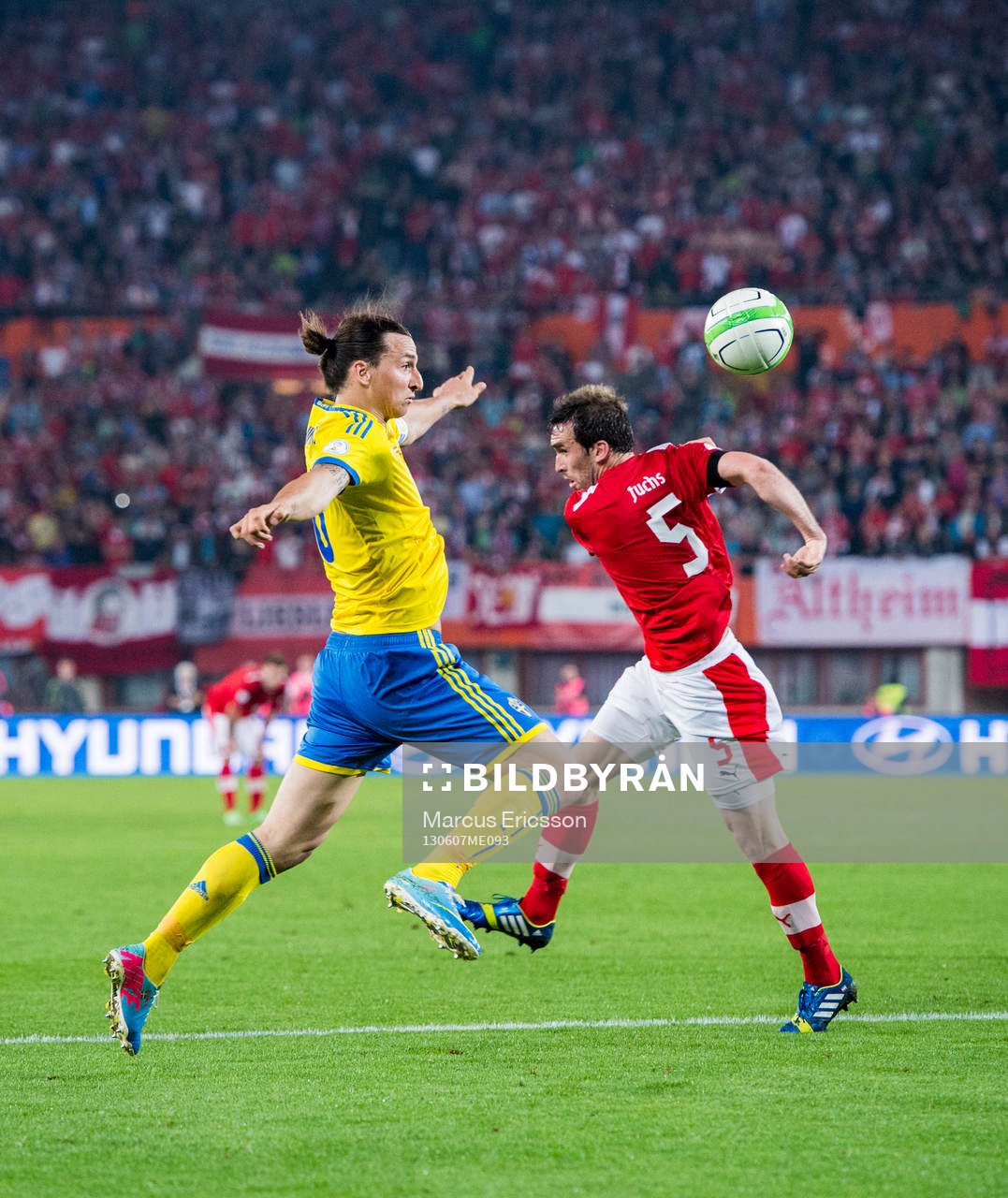 Zlatan Ibrahimovic, Sverige och Christian Fuchs, Österrike