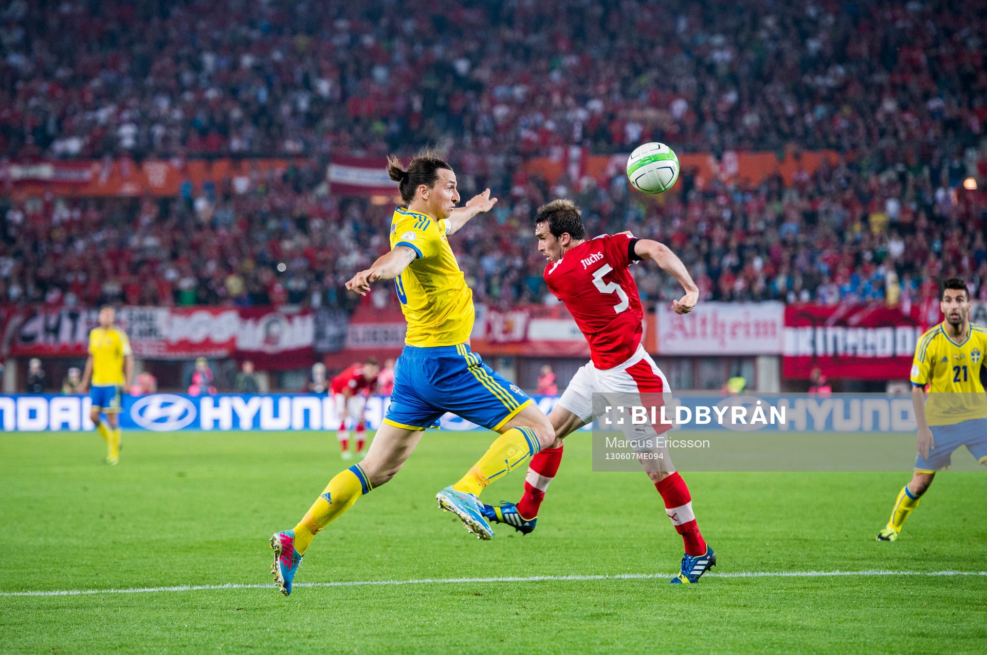 Zlatan Ibrahimovic, Sverige och Christian Fuchs, Österrike