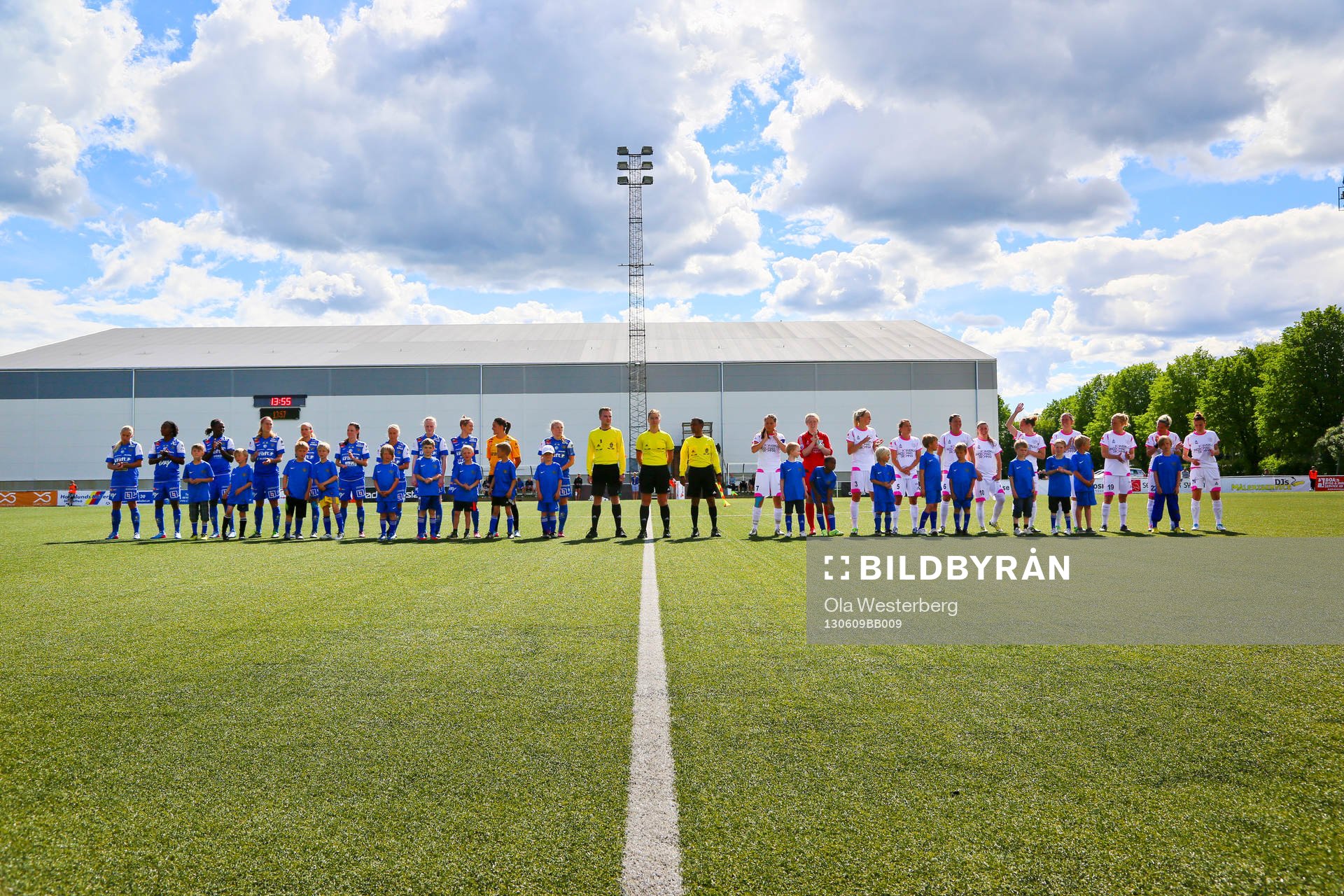 Fotboll, Damallsvenskan, Sunnanå SK - LdB FC Malmö: Uppställning mellan Sunnanå och LdB Malmö på Norvalla