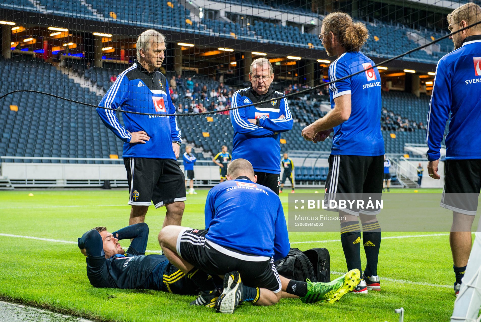 Träning på Friends Arena. Kristoffer Nordfeldt, målvakt,