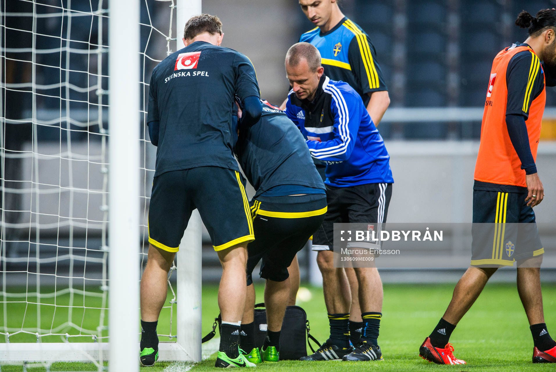 Träning på Friends Arena. Kristoffer Nordfeldt, målvakt,