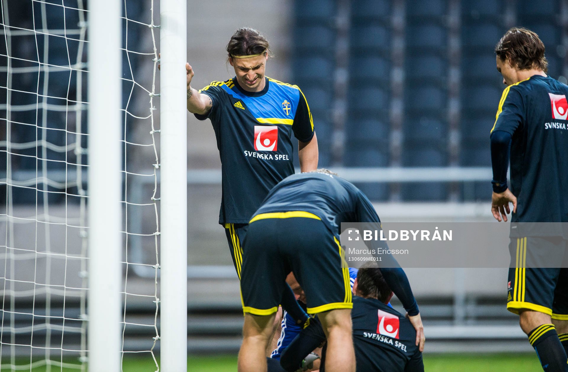 Träning på Friends Arena. Kristoffer Nordfeldt, målvakt,
