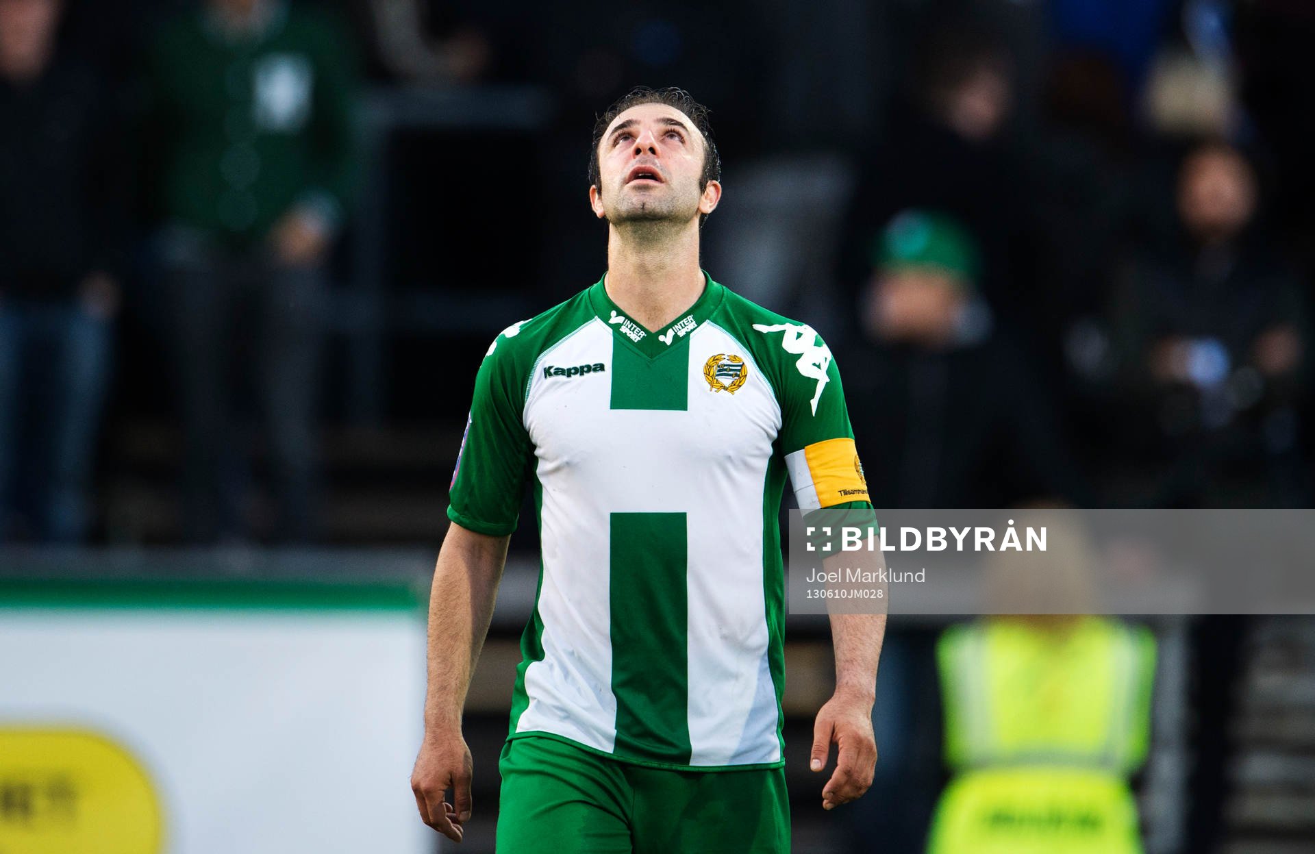 Hammarbys Kennedy Bakircioglu deppar när han lämnar planen