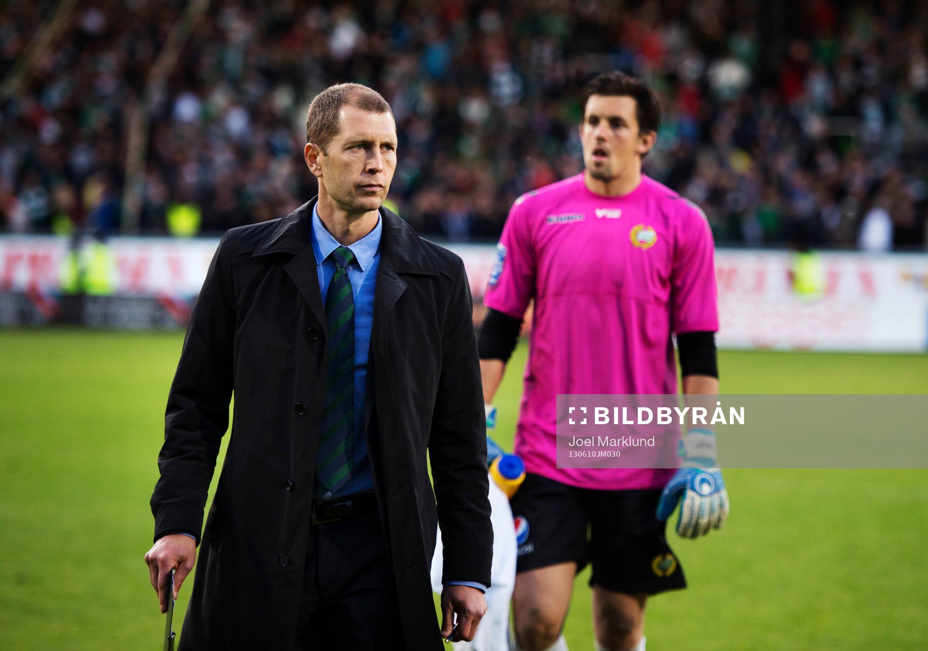 Hammarbys tränare Gregg Berhalter och målvakt Johannes