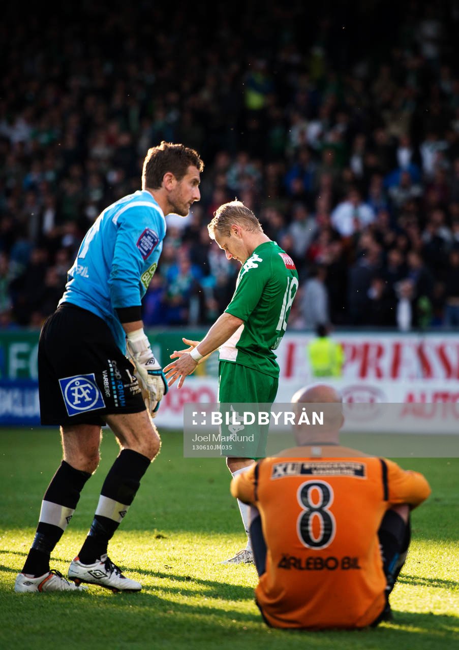 Hammarbys Erik Sundin deppar