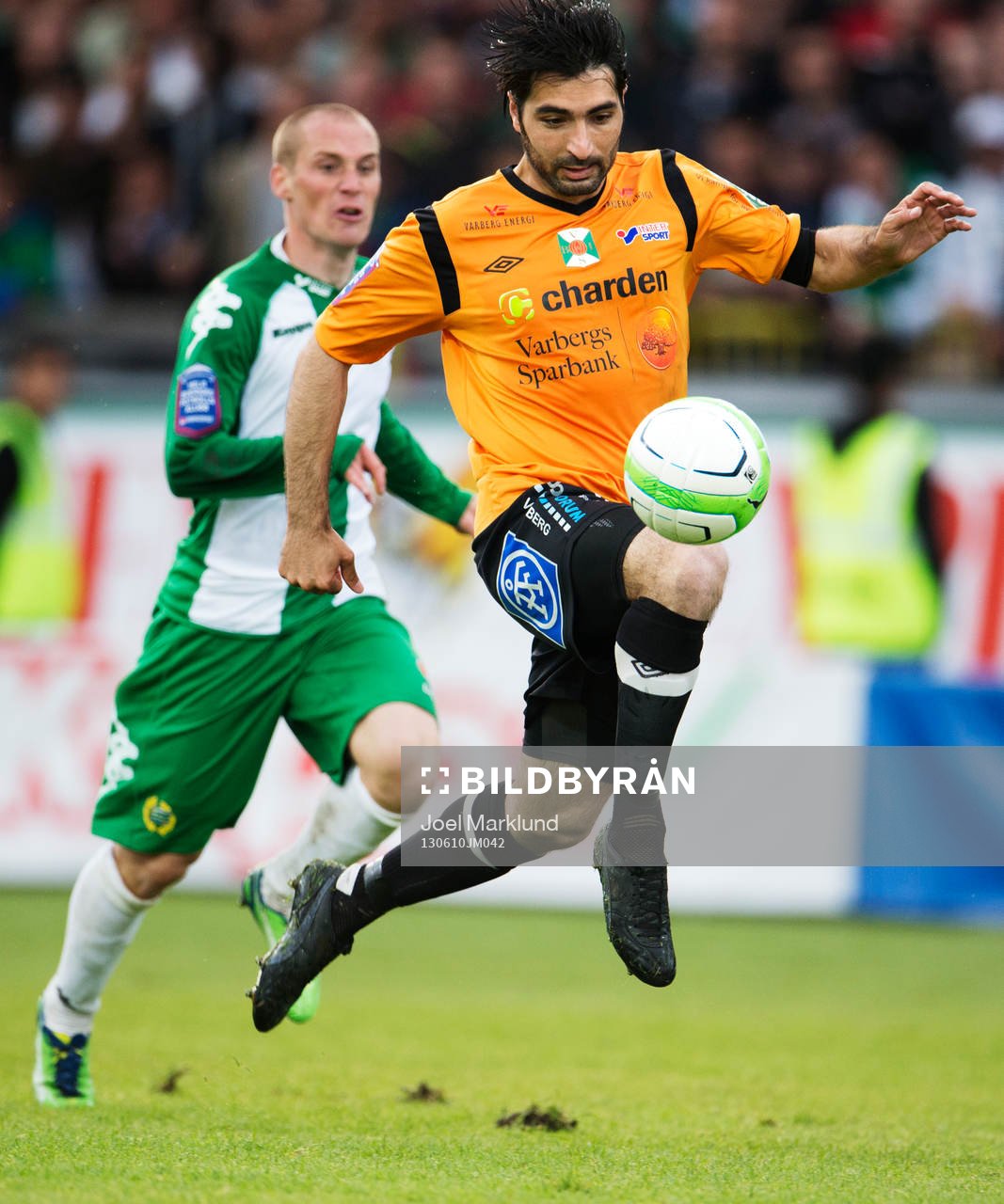 Varbergs Ahmet Özdemirok i matchen mellan Hammarby och