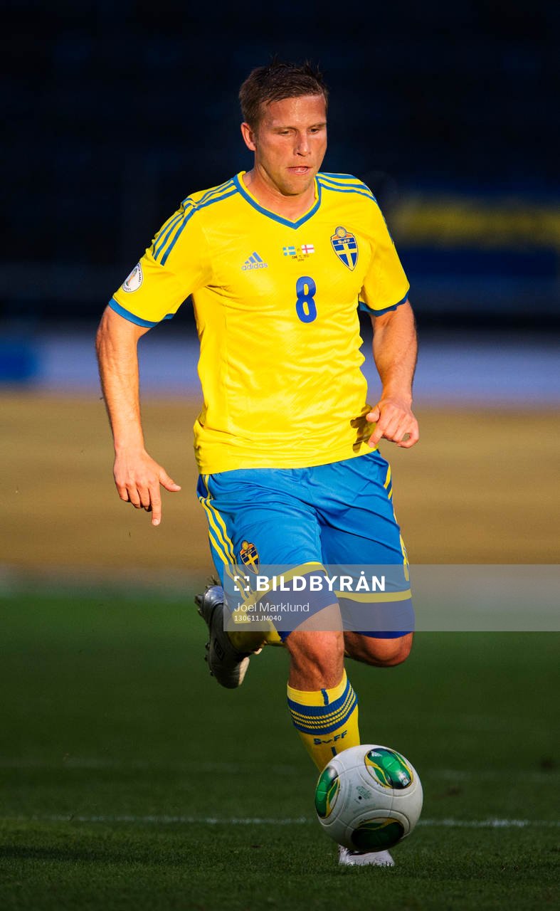 Sveriges Anders Svensson i matchen mellan Sverige och