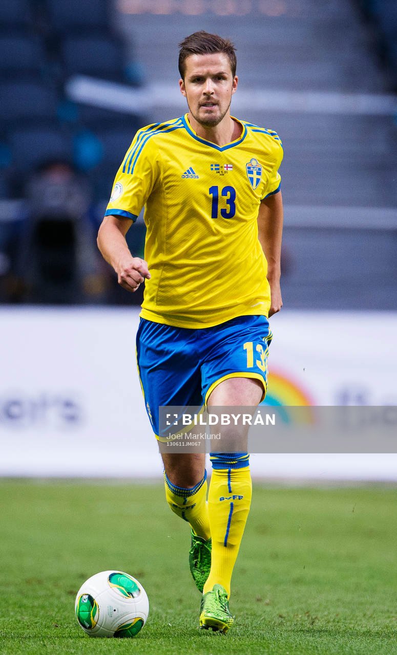 Sveriges Per Nilsson i matchen mellan Sverige och