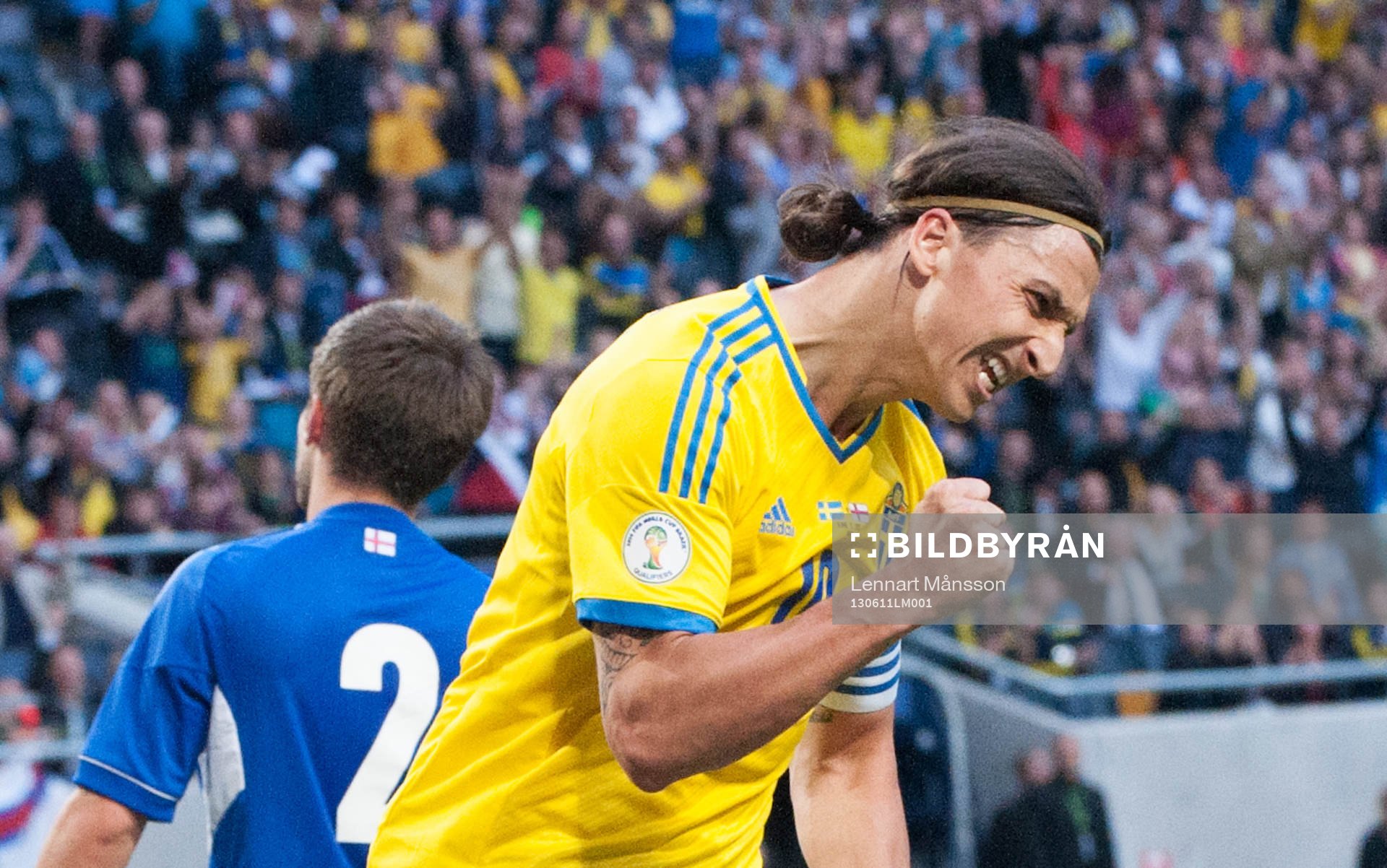 1-0 Zlatan Ibrahimovic, Sverige, jubel