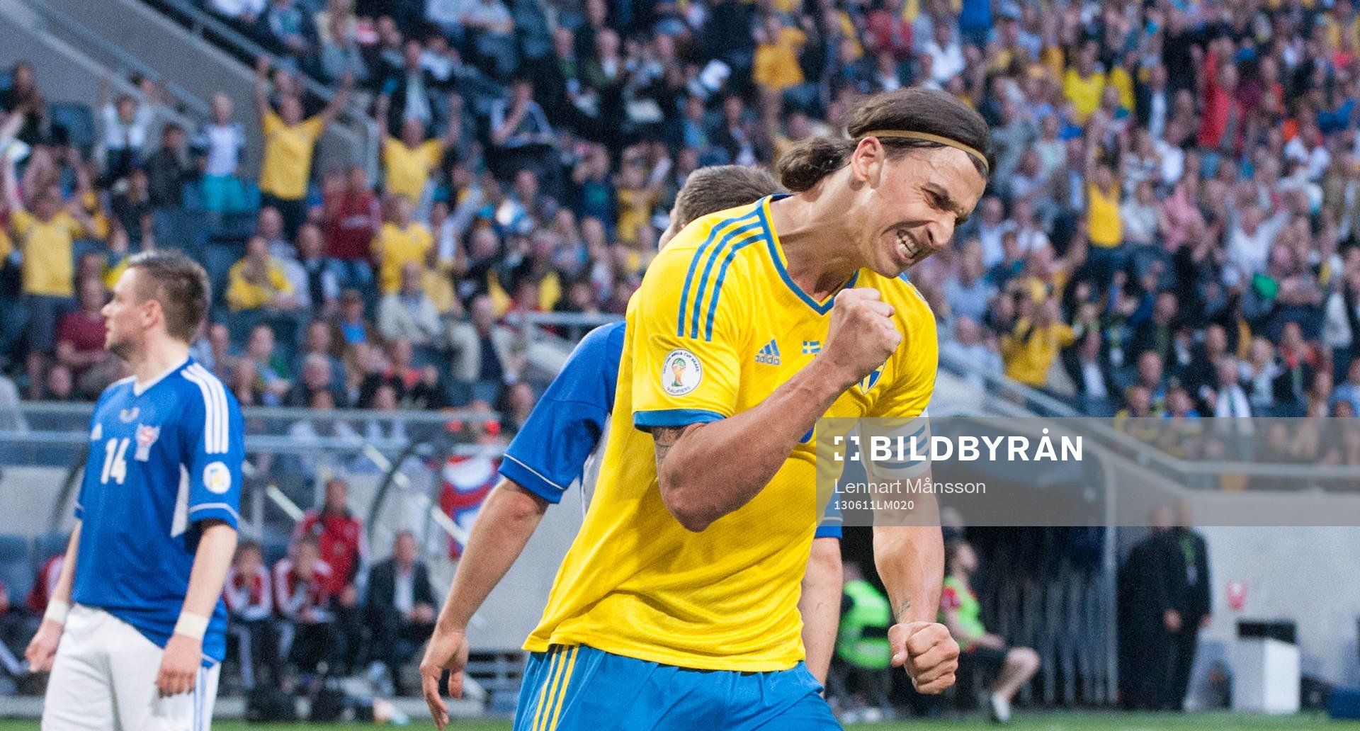 1-0 Zlatan Ibrahimovic, Sverige