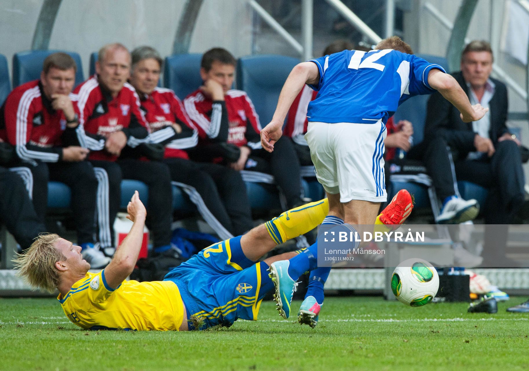 Glidtackling, Pierre Bengtsson, Sverige, glidtacklar Johan