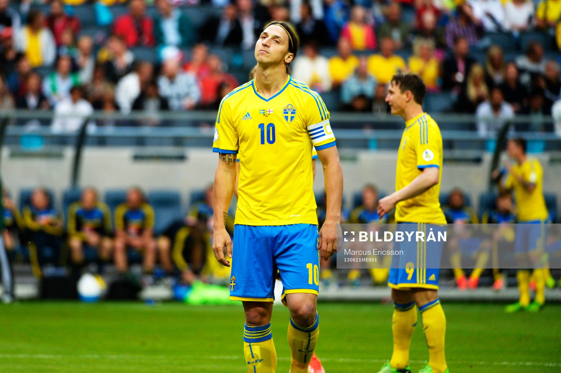 Zlatan Ibrahimovic, Sverige strax innan avspark i matchen
