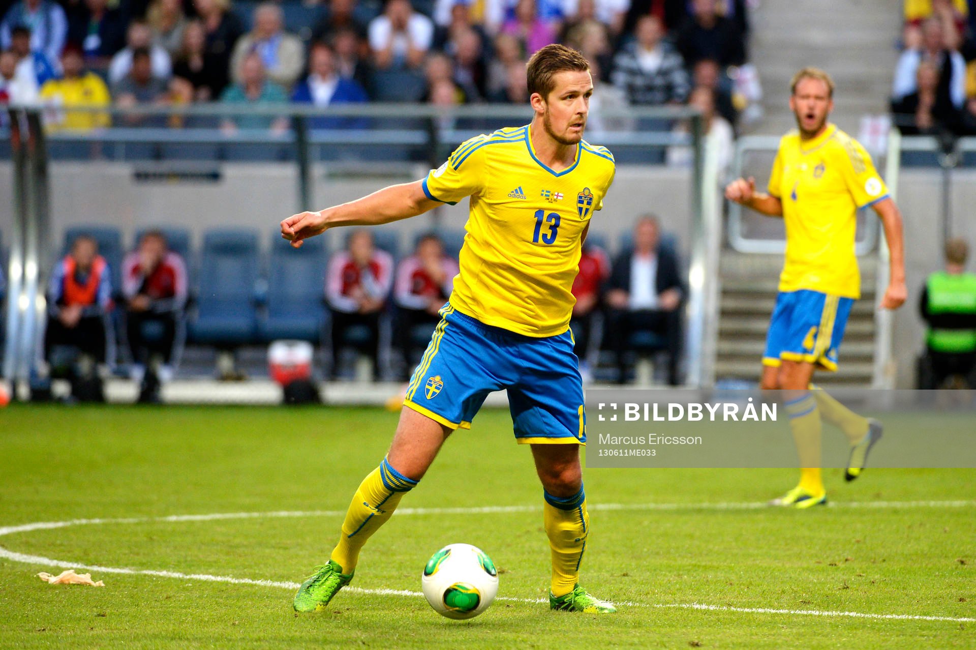 Sveriges Per Nilsson i matchen mellan Sverige och