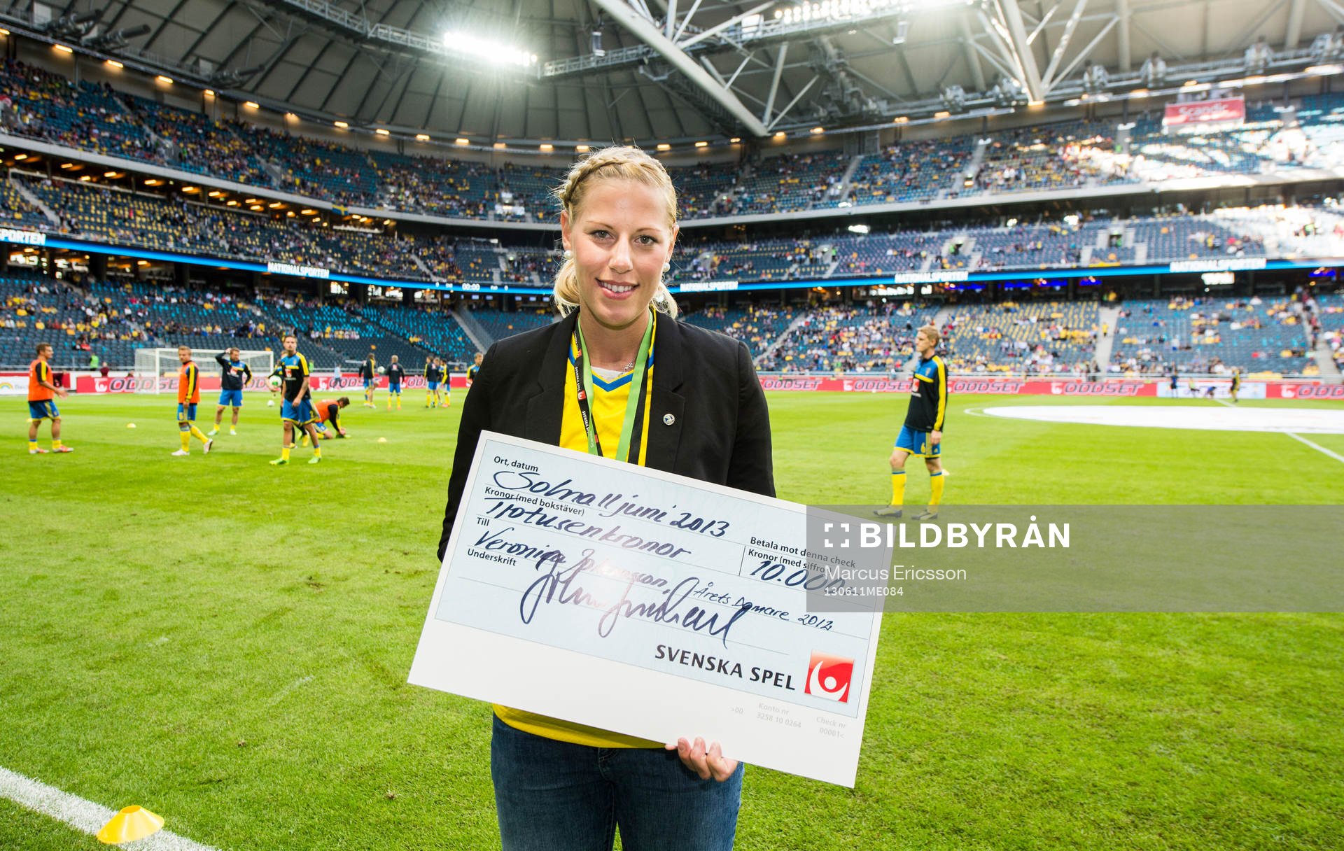 i matchen mellan Sverige och Färöarna i VM-kvalet i