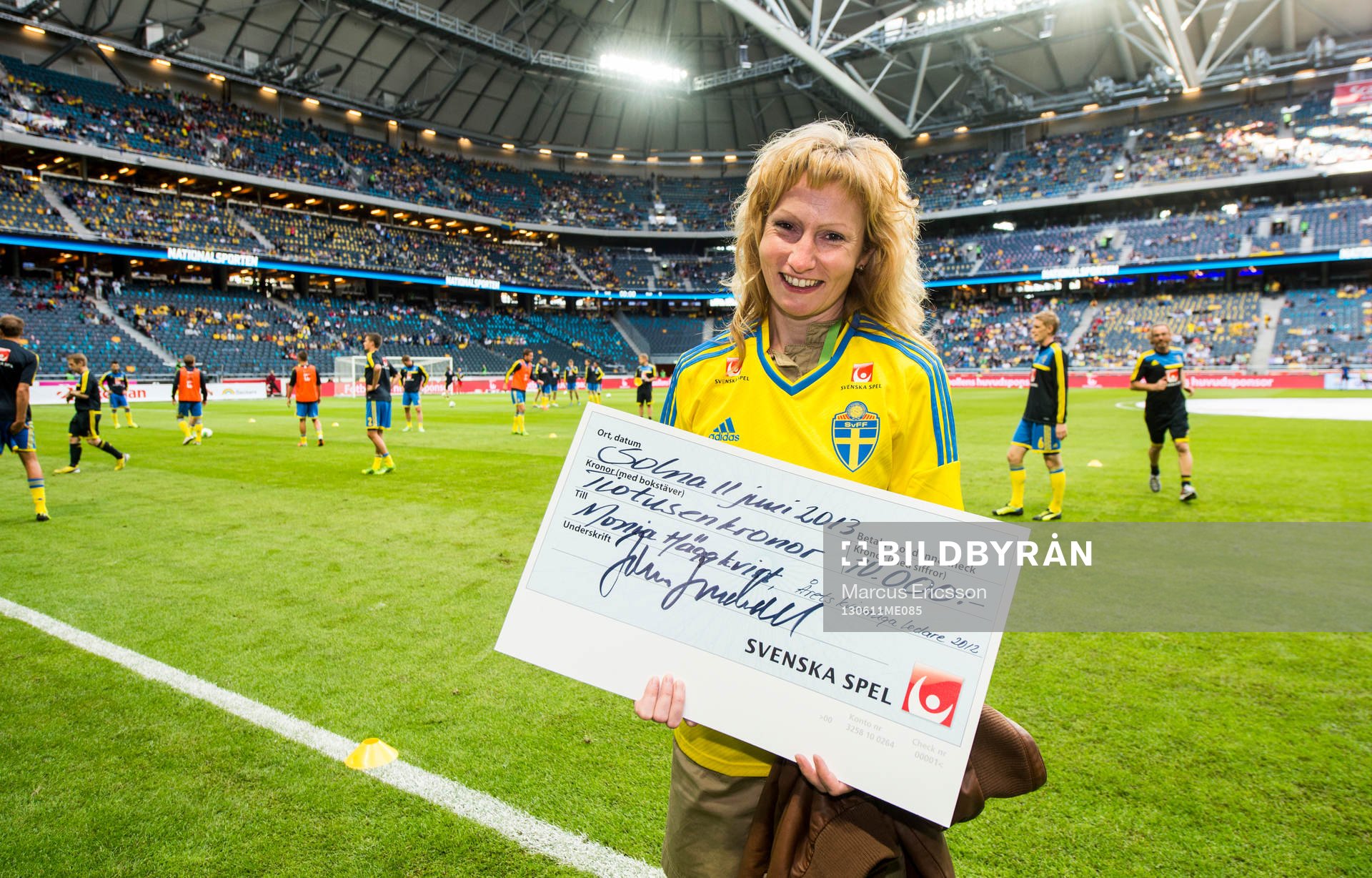 i matchen mellan Sverige och Färöarna i VM-kvalet i