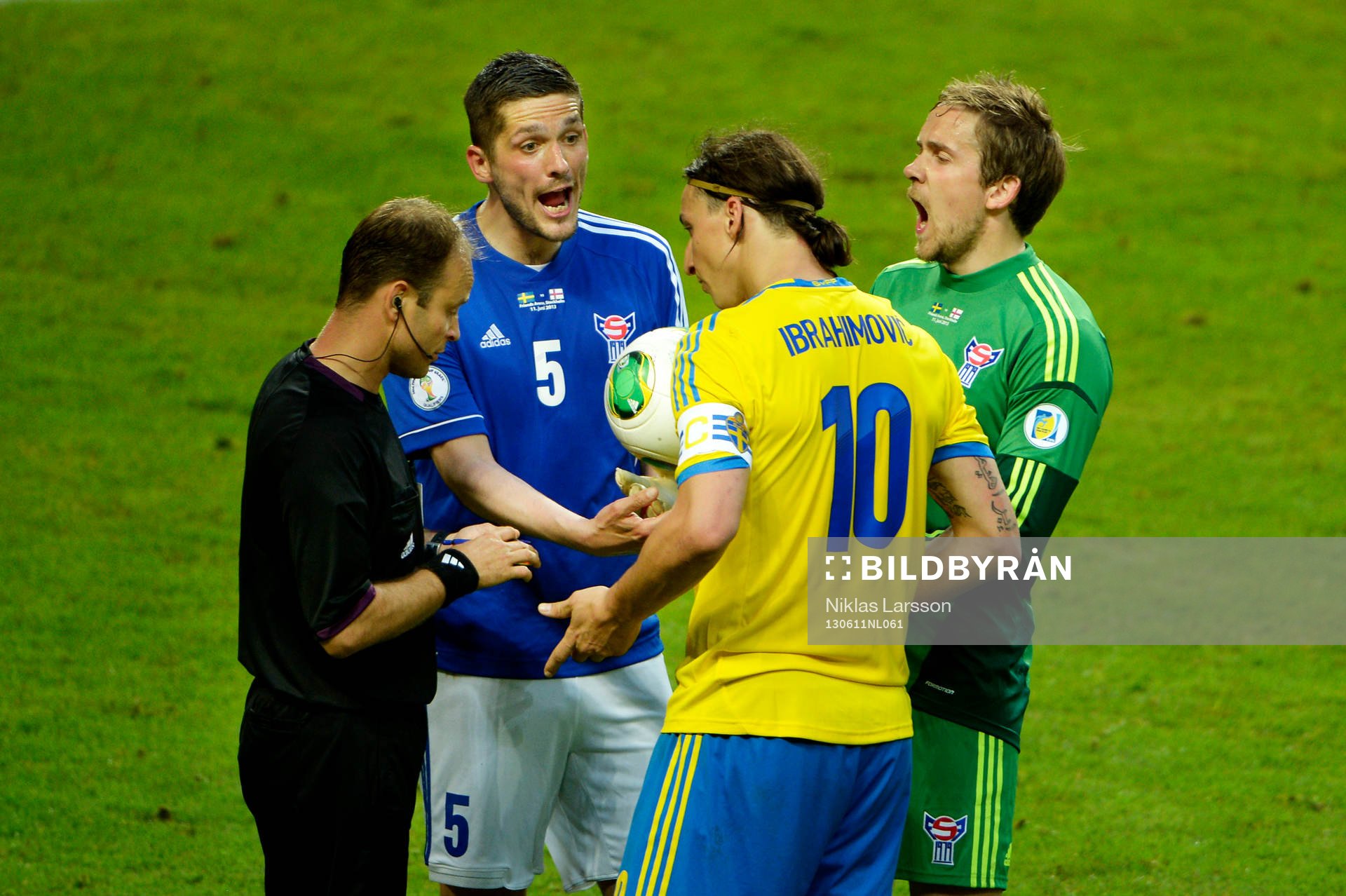 Zlatan Ibrahimovic, Sverige och Atli Gregersen samt Gunnar
