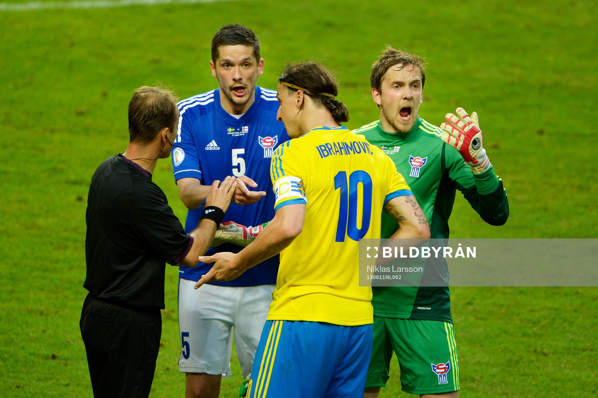 Zlatan Ibrahimovic, Sverige och Atli Gregersen samt Gunnar