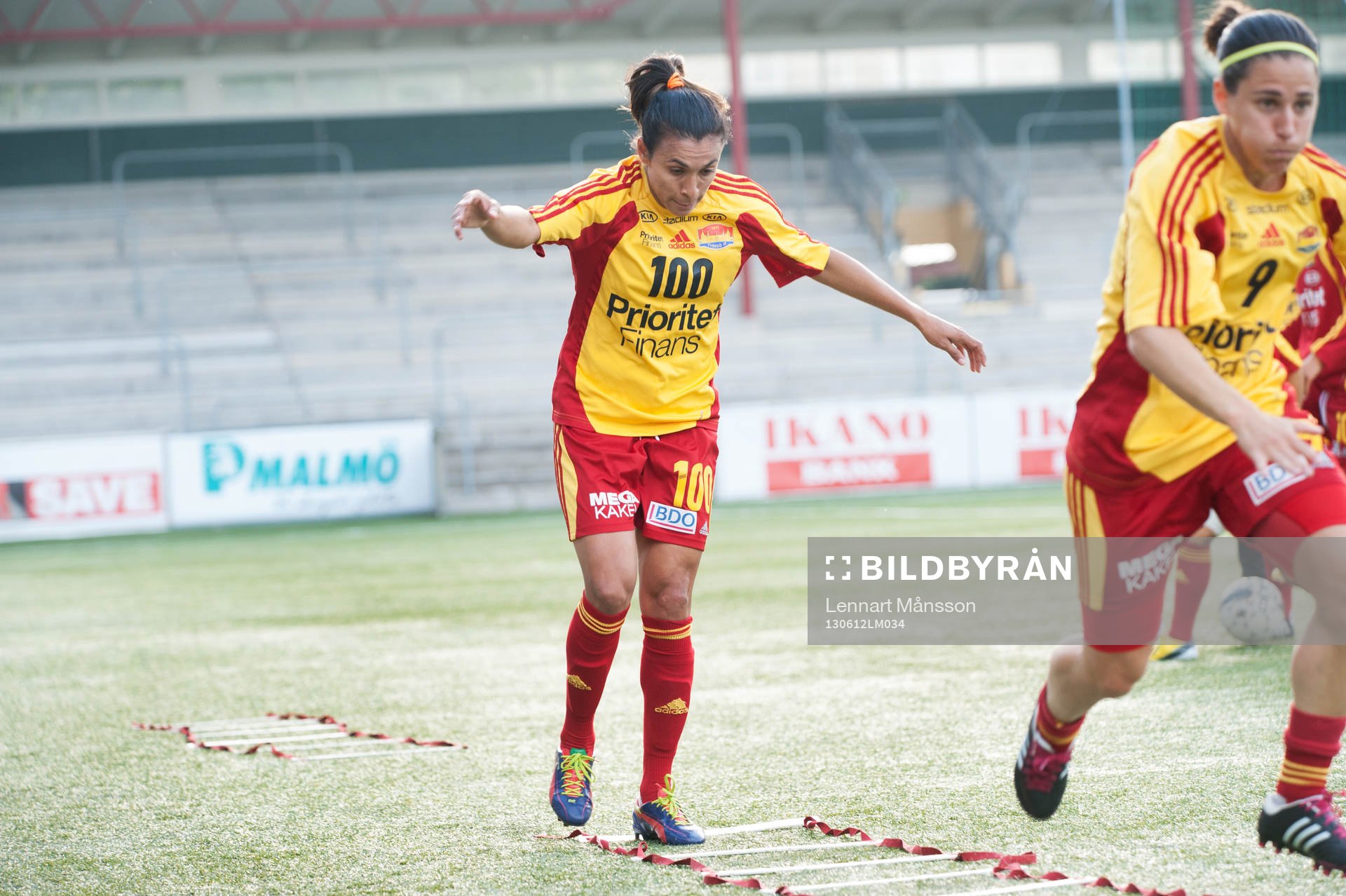 Uppvärmning, snabbhetsträning, Marta, Tyresö